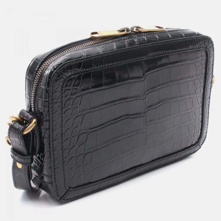 Pre Owned Gucci GG Marmont Black Leather Shoulder Bag