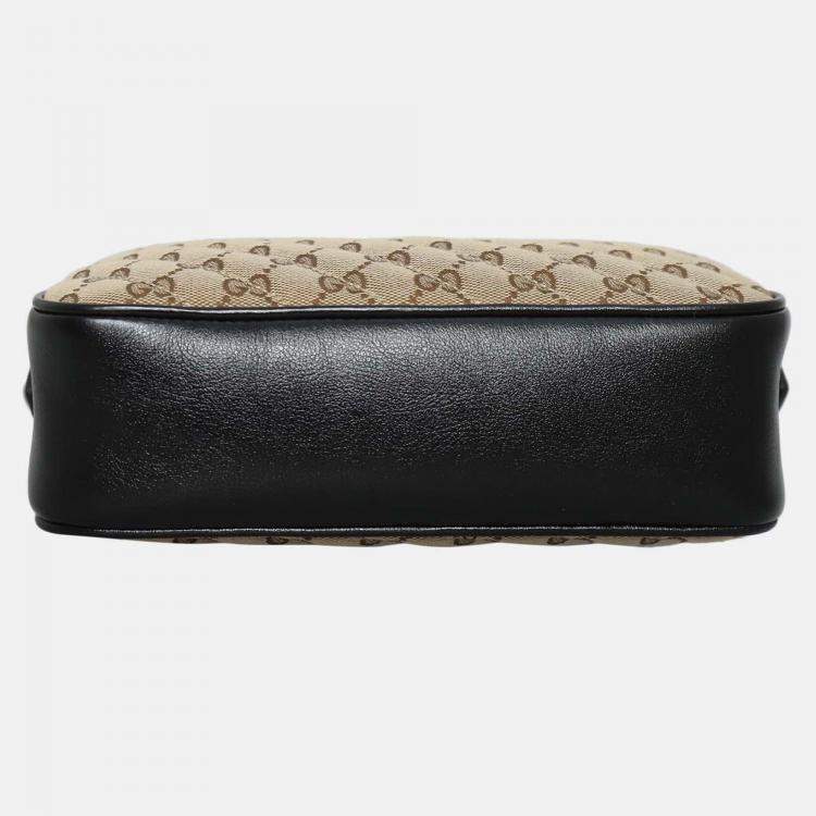Pre Owned Gucci Small Marmont Canvas Camera Bag