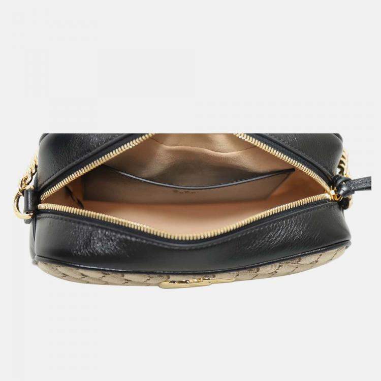 Pre Owned Gucci Small Marmont Canvas Camera Bag