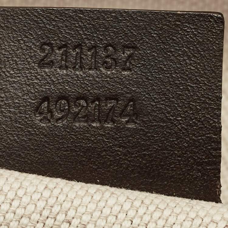 Pre Owned Gucci Brown/Beige GG Supreme Canvas Zip Shopper Tote