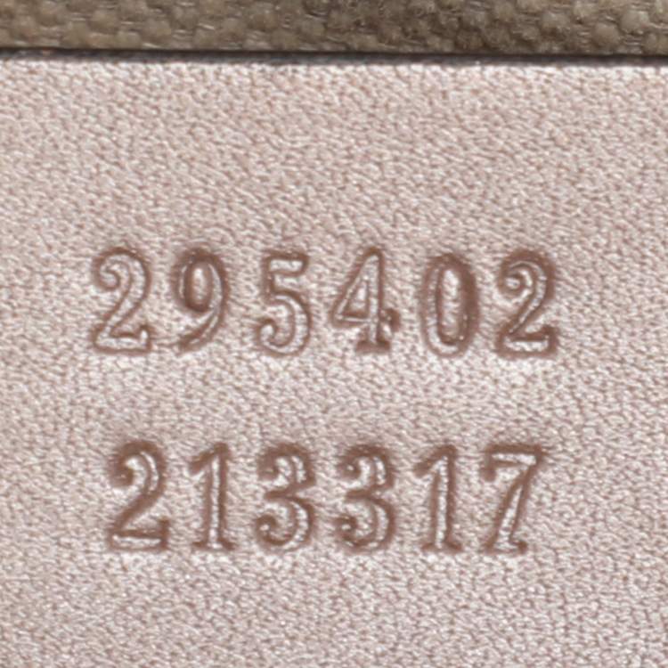 Pre Owned Gucci Beige Guccissima Patent Leather Medium Emily Chain Shoulder Bag