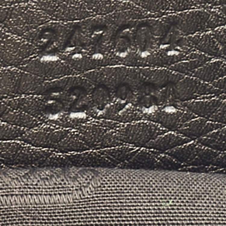 Pre Owned Gucci Black Leather Small Web Horsebit Heritage Hobo