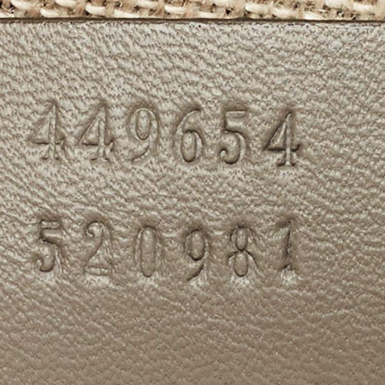 Pre Owned Gucci Grey Microguccissima Leather Mini Nice Dome Bag