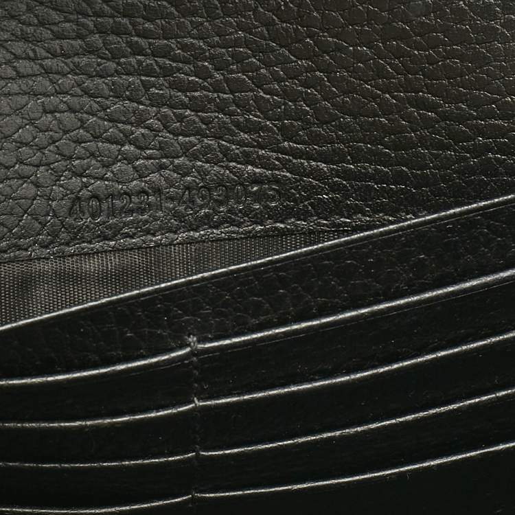 Pre Owned Gucci Black Leather Dionysus Wallet on Chain