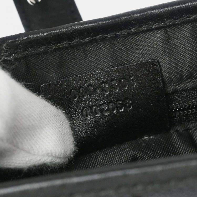 Pre Owned Gucci Jackie GG Black Canvas Hobo Bag