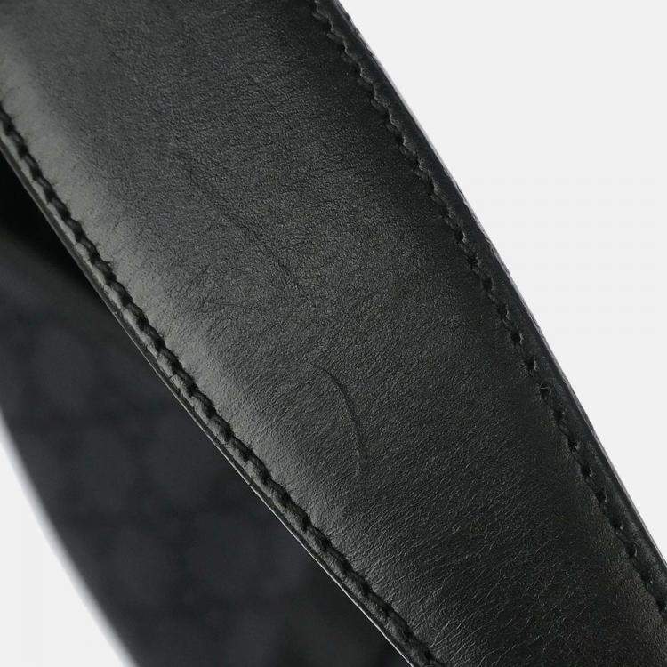 Pre Owned Gucci Jackie GG Black Canvas Hobo Bag