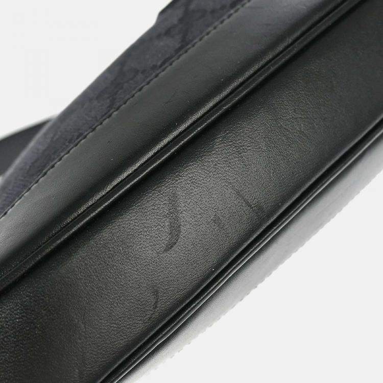 Pre Owned Gucci Jackie GG Black Canvas Hobo Bag