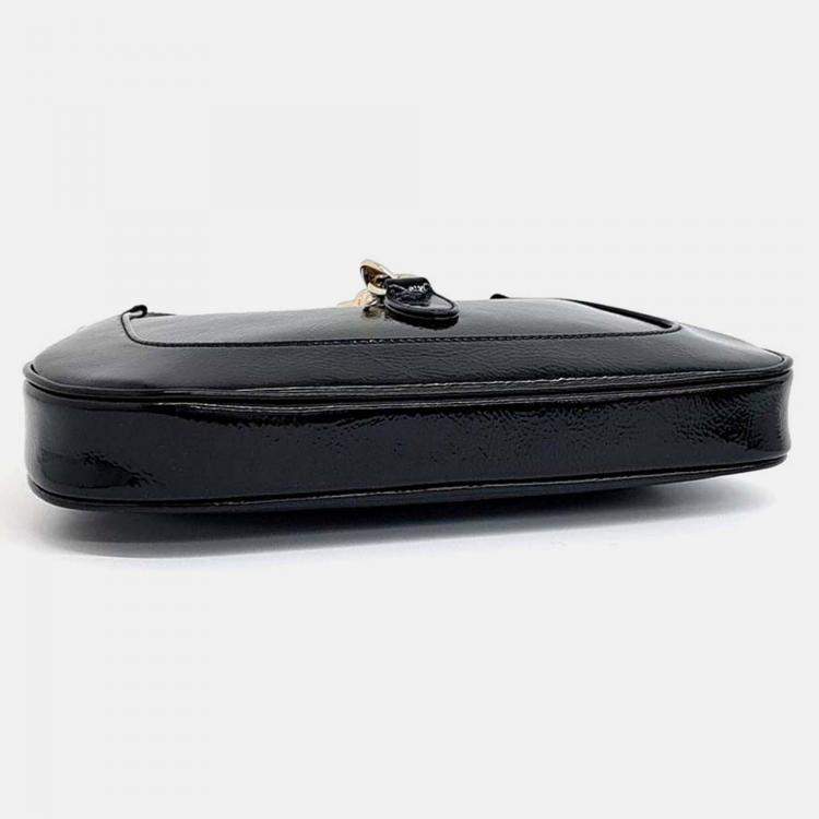 Pre Owned Gucci Patent Jackie Small Shoulder Bag
