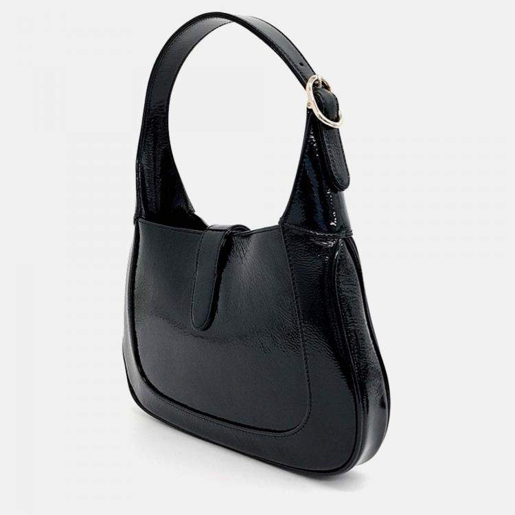 Pre Owned Gucci Patent Jackie Small Shoulder Bag