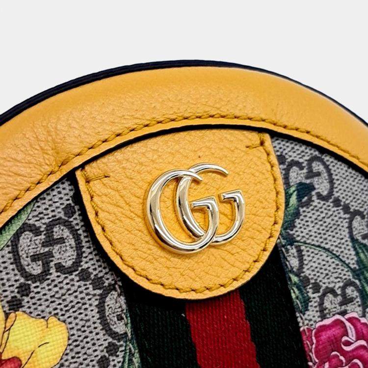 Pre Owned Gucci Multicolor PVC Ophidia Mini GG Round Shoulder Bag