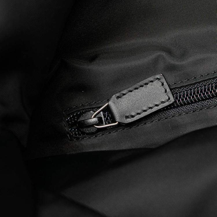 Pre Owned Gucci Black Canvas Techno Web Fold Over Backpack