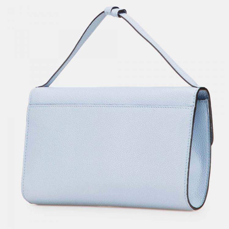 Pre Owned Gucci Blue Small Leather Zumi Satchel