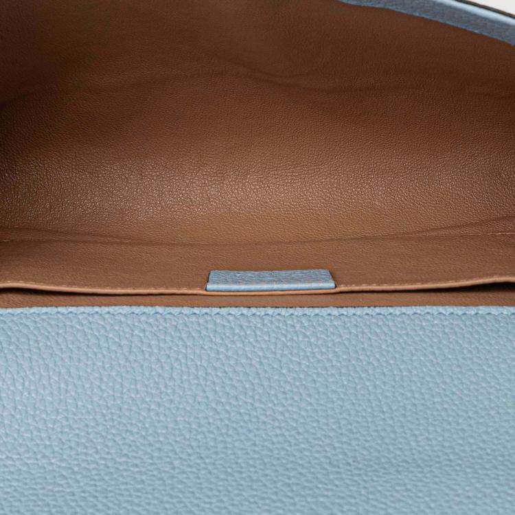 Pre Owned Gucci Blue Small Leather Zumi Satchel