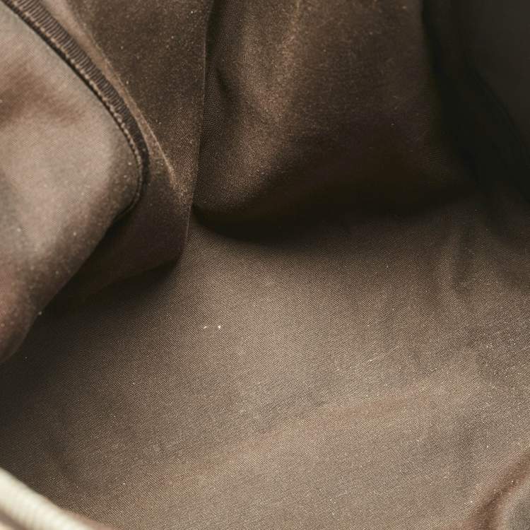 Pre Owned Gucci  Beige/Brown GG Canvas and Leather Rucksack Backpack