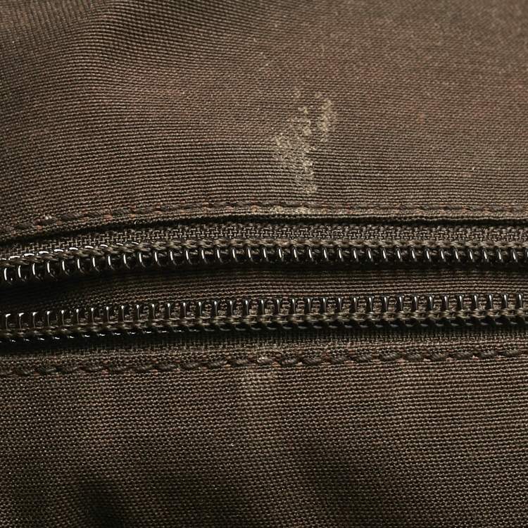Pre Owned Gucci  Beige/Brown GG Canvas and Leather Rucksack Backpack