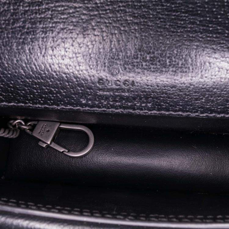 Pre Owned Gucci Brown Mini GG Denim Dionysus Crossbody