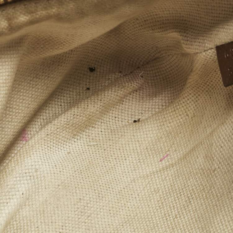 Pre Owned Gucci Brown/Beige GG Supreme Canvas Interlocking G Belt Bag