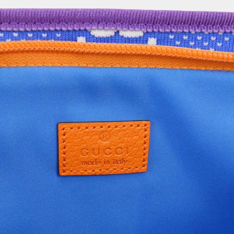 Pre Owned Gucci Blue Purple GG Bum Bag