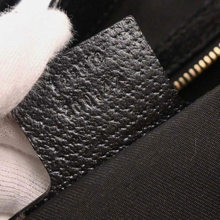 مملوكة مسبقًا Gucci Black Canvas GG Jackie Handbag