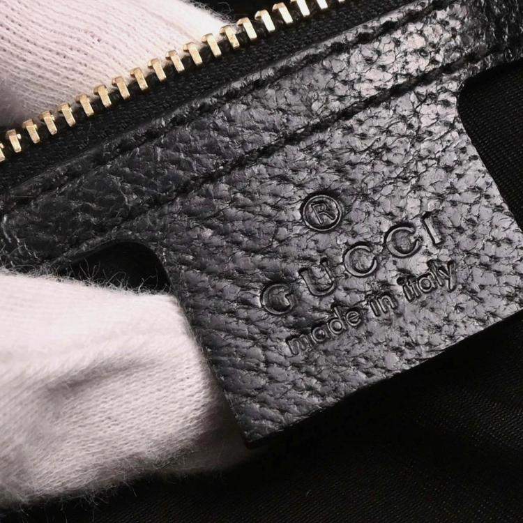 مملوكة مسبقًا Gucci Black Canvas GG Jackie Handbag