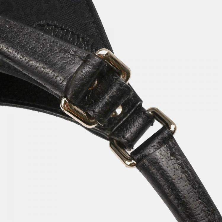 مملوكة مسبقًا Gucci Black Canvas GG Jackie Handbag