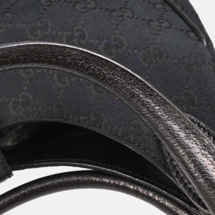 مملوكة مسبقًا Gucci Black Canvas GG Jackie Handbag