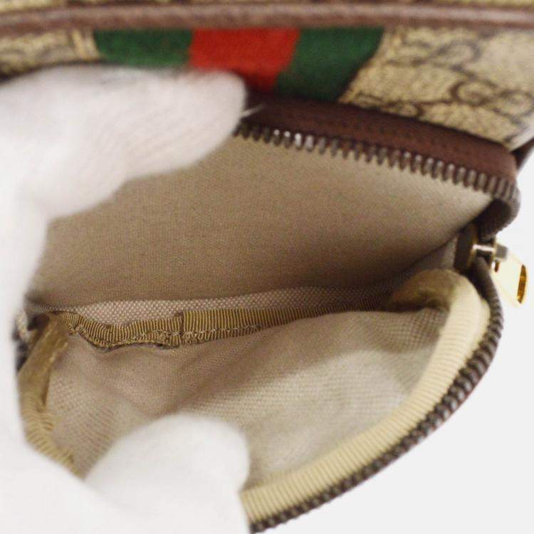 Pre Owned Gucci Beige GG Supreme Shoulder Bag