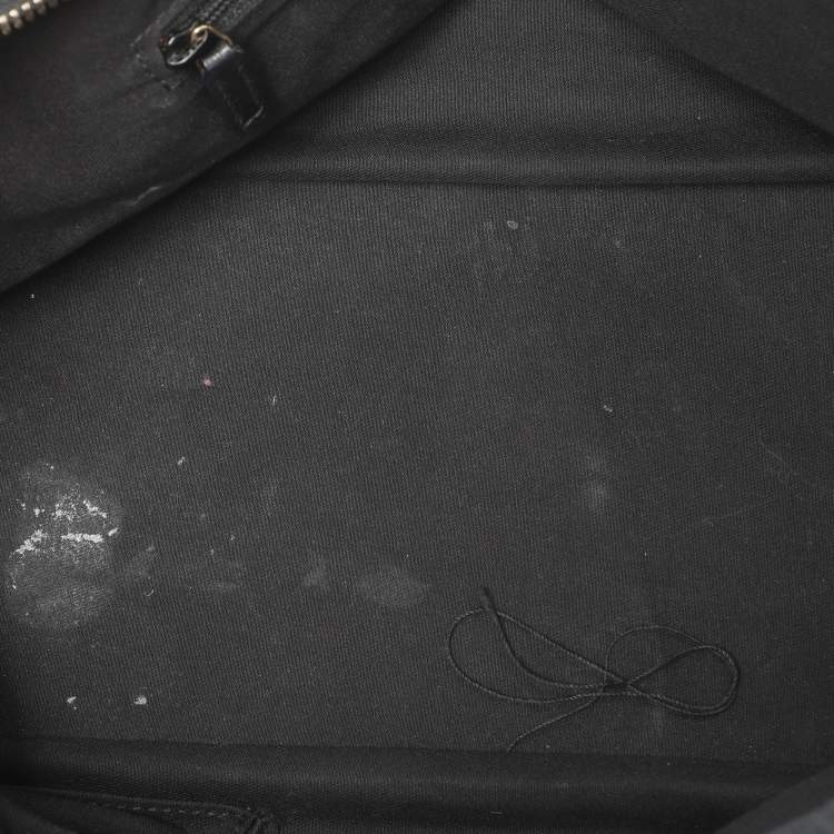 Pre Owned Gucci Black GG Nylon and Leather Princy Boston Bag