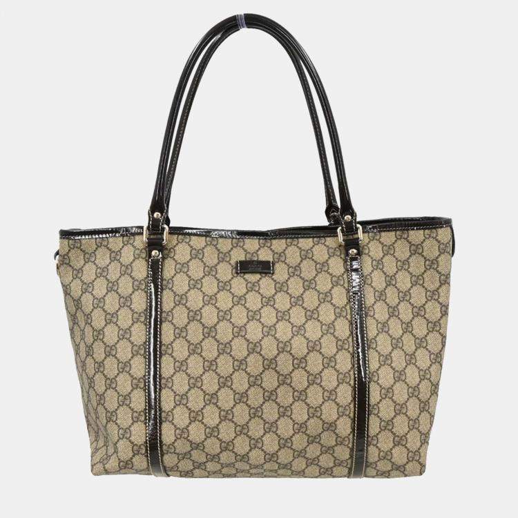 مملوكة مسبقًا Gucci Beige GG Supreme Tote Bag