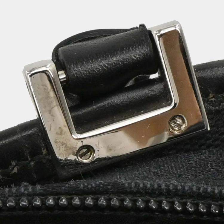 Pre Owned Gucci Black GG Jackie Handbag