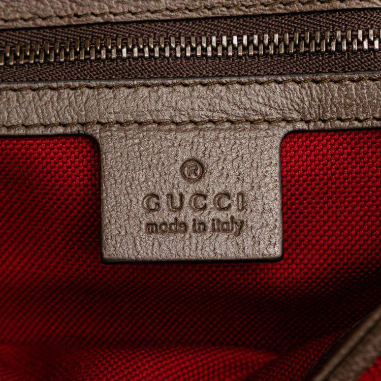 Pre Owned Gucci Red Small GG Marmont Houndstooth Tweed Flap Crossbody