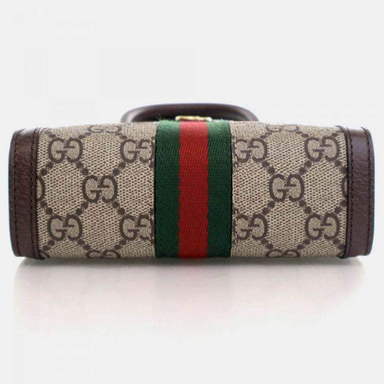 Pre Owned Gucci Mini GG Supreme Ophidia Tote Bag