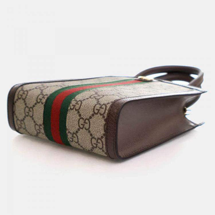 Pre Owned Gucci Mini GG Supreme Ophidia Tote Bag