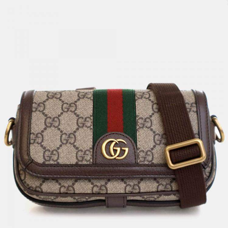 Pre Owned Gucci Mini GG Supreme Ophidia Bag