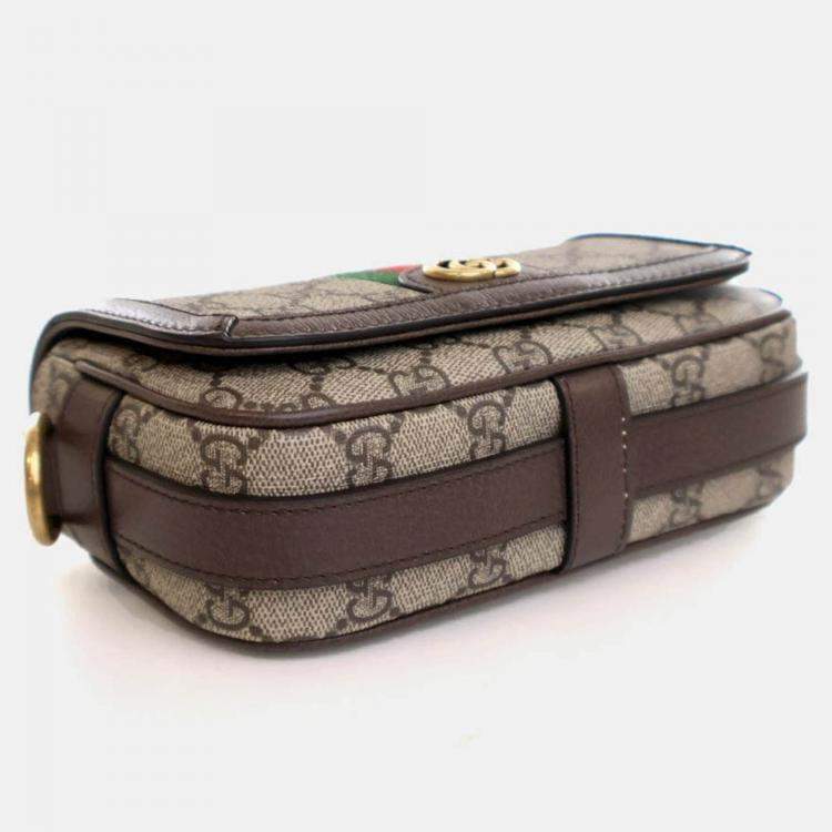 Pre Owned Gucci Mini GG Supreme Ophidia Bag