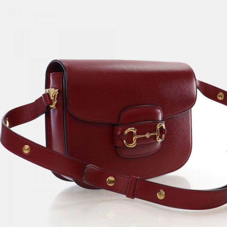 Pre Owned Gucci Small Calfskin Horsebit 1955 Shoulder Bag