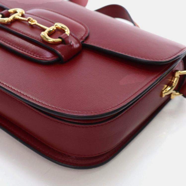 Pre Owned Gucci Small Calfskin Horsebit 1955 Shoulder Bag