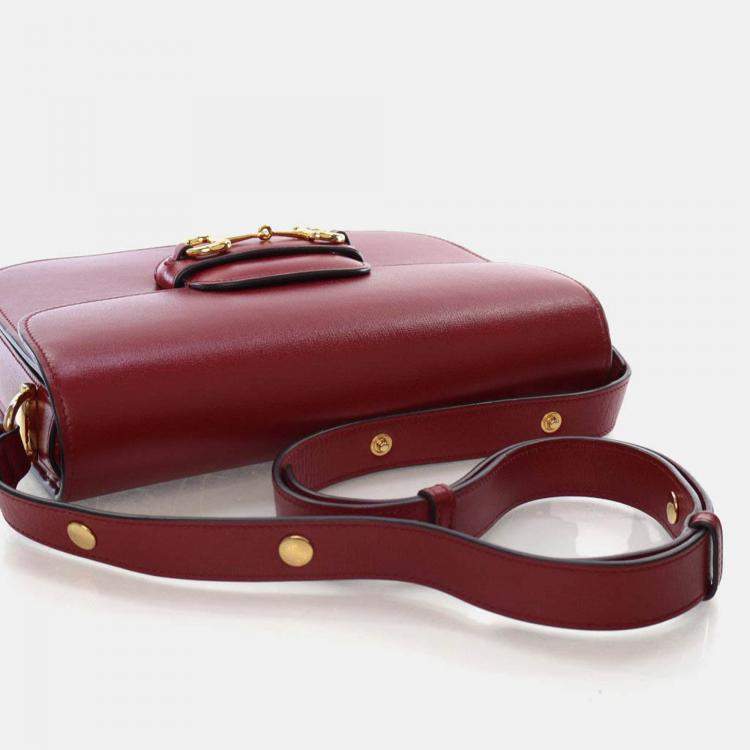 Pre Owned Gucci Small Calfskin Horsebit 1955 Shoulder Bag