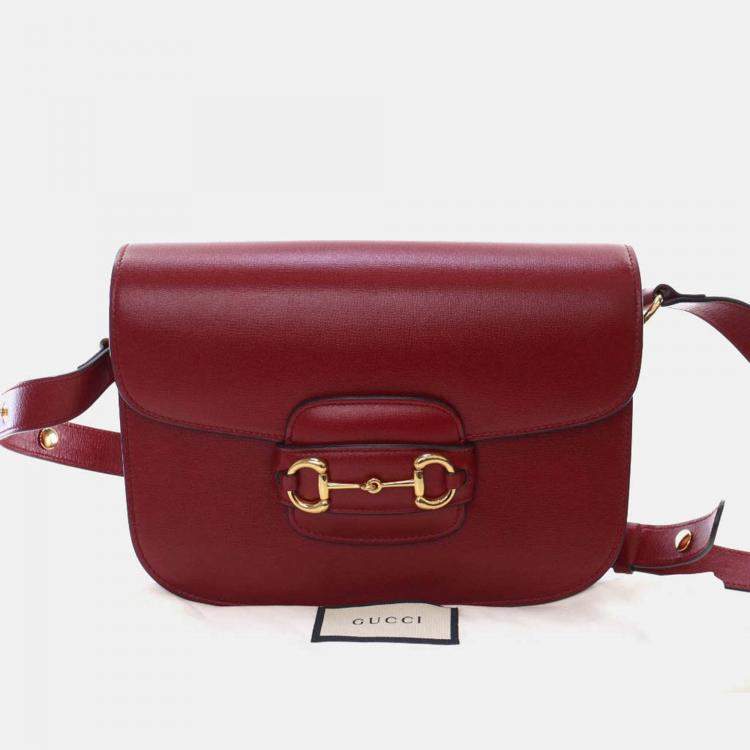 Pre Owned Gucci Small Calfskin Horsebit 1955 Shoulder Bag
