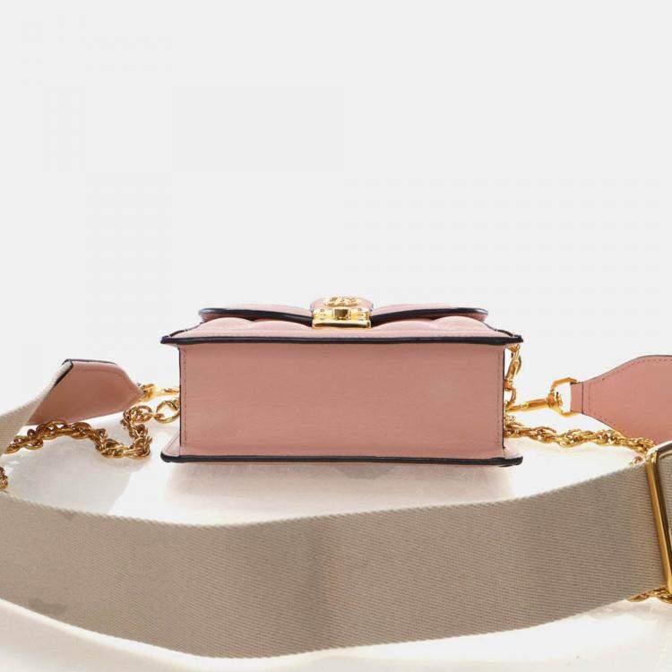 Pre Owned Gucci Small Calfskin GG Crossbody Bag