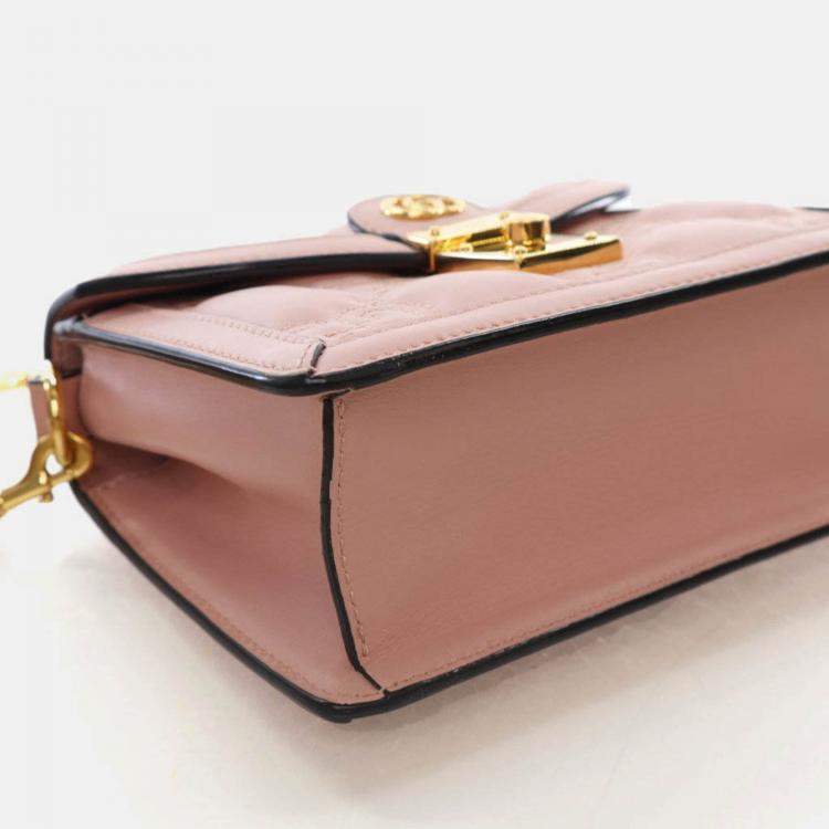 Pre Owned Gucci Small Calfskin GG Crossbody Bag