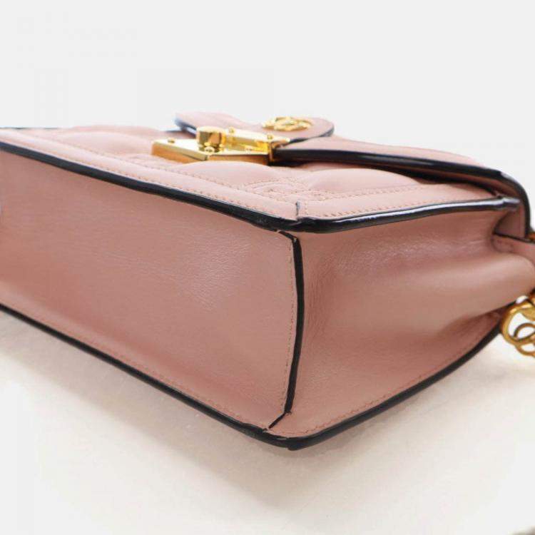Pre Owned Gucci Small Calfskin GG Crossbody Bag