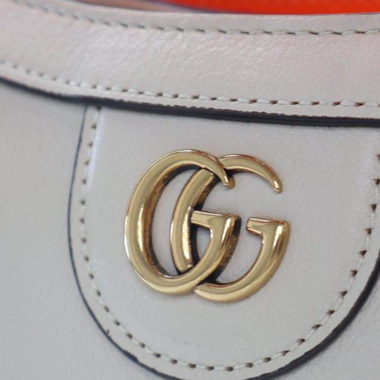 Pre Owned Gucci Mini Beige Calfskin Diana Tote Bag