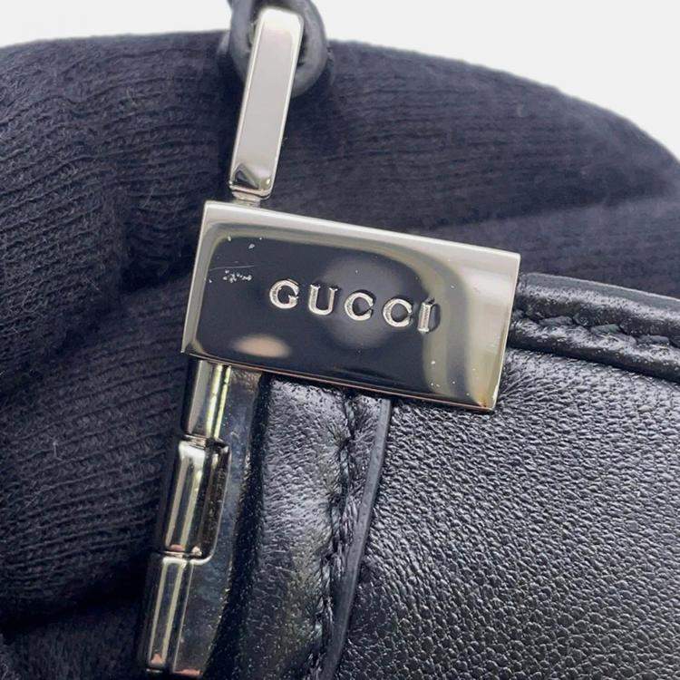 Pre Owned Gucci Horsebit Slim Black Leather