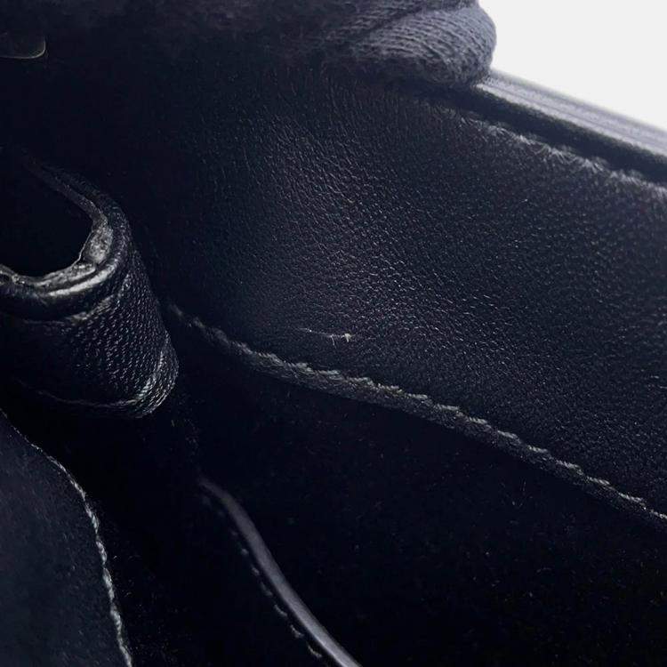 Pre Owned Gucci Horsebit Slim Black Leather
