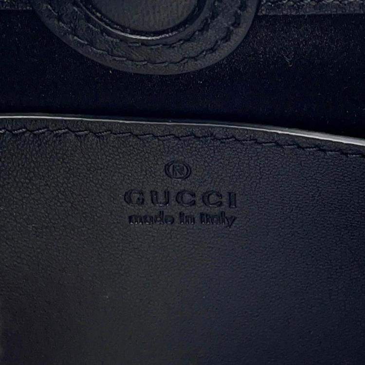 Pre Owned Gucci Horsebit Slim Black Leather