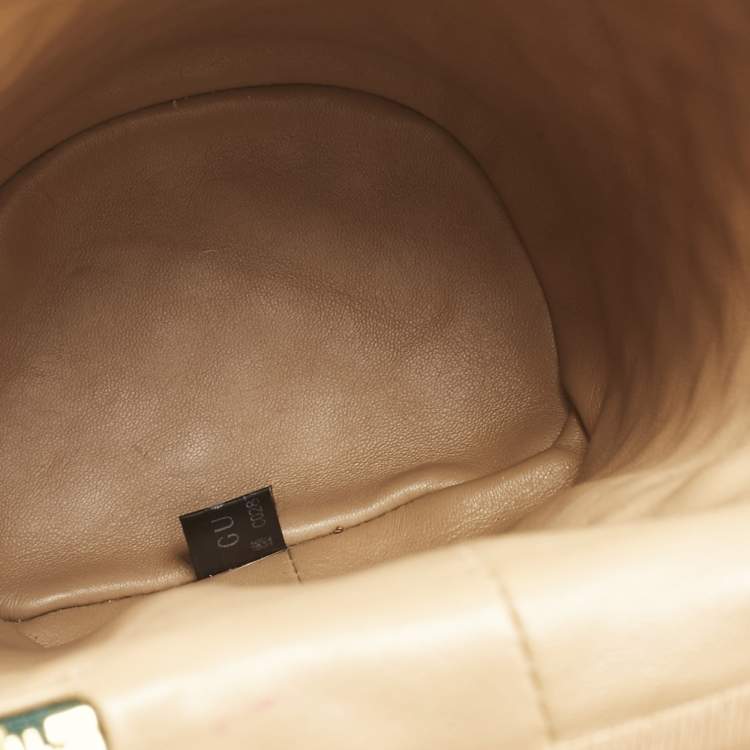 Pre Owned Gucci Green Quilted Leather Trapuntata Convertible Belt Bag