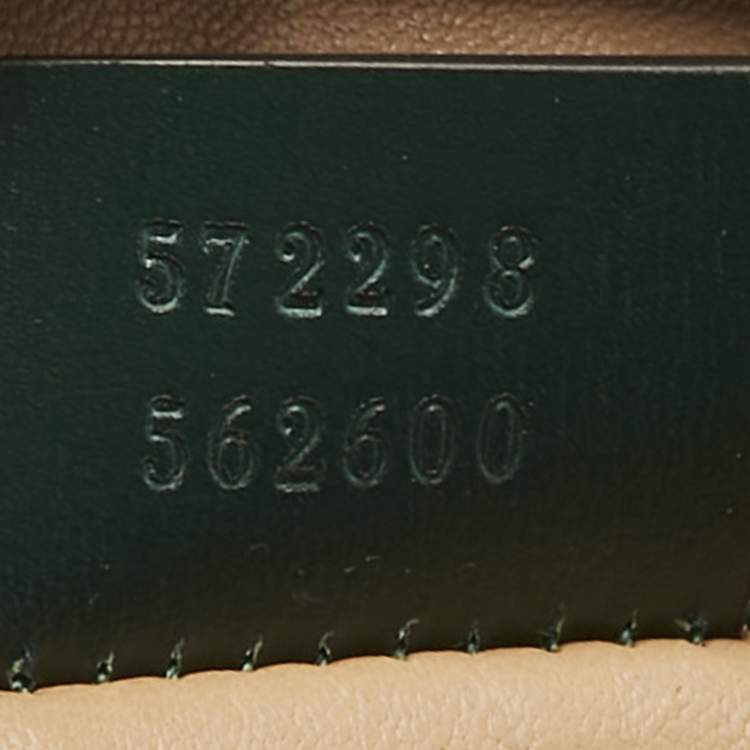 Pre Owned Gucci Green Quilted Leather Trapuntata Convertible Belt Bag