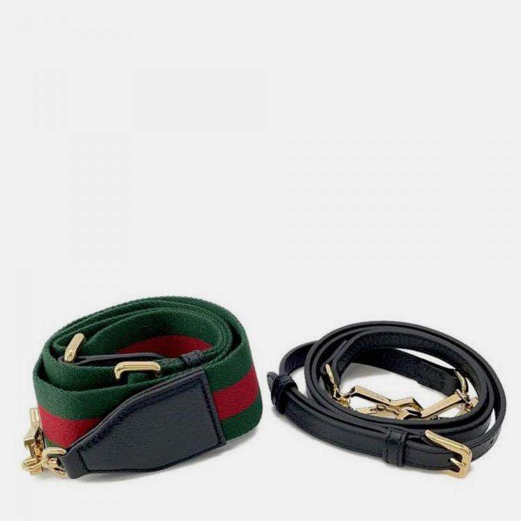 Pre Owned Gucci Black Adidas Mini Leather Horsebit 1955 Top Handle Bag