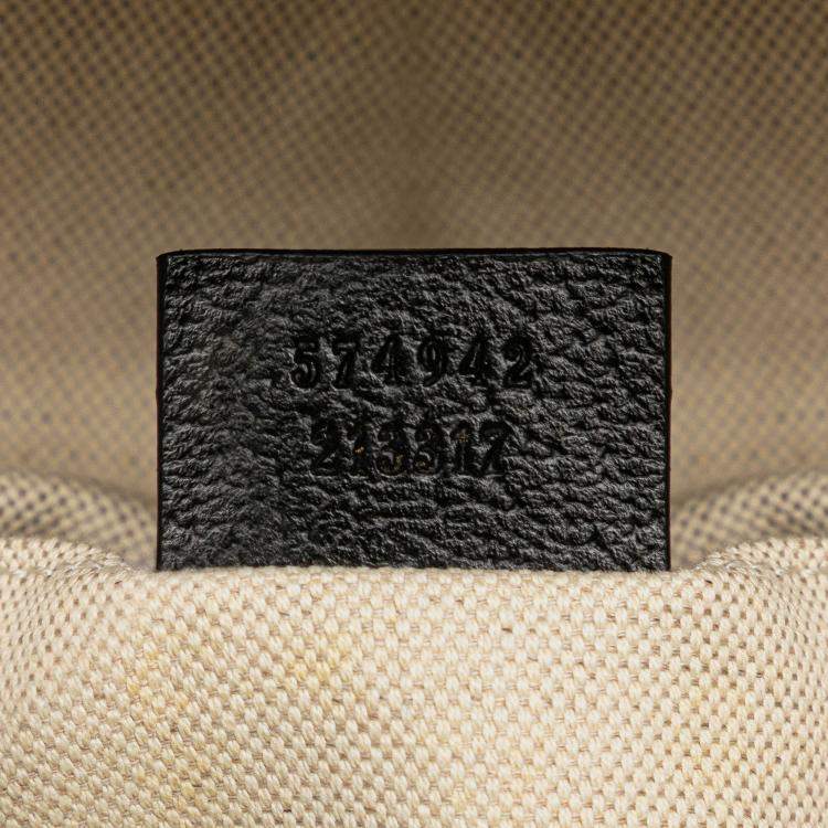 Pre Owned Gucci Blue GG Velvet Double Buckle Backpack